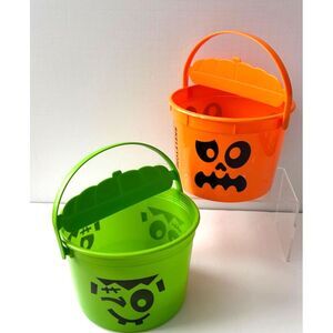 2023 McDONALD'S Halloween‎ Bucket Pail Classic Boo Buckets Skeleton & Monster